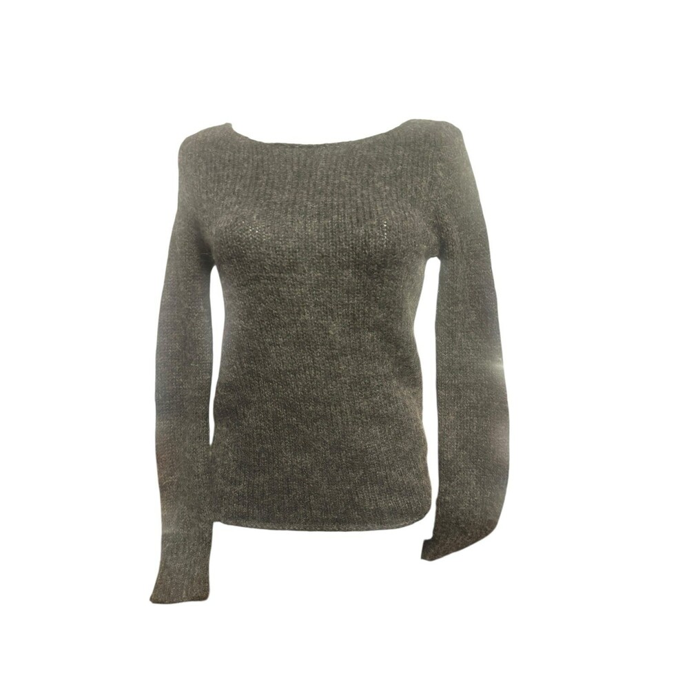 New Brandy Melville grey fuzzy sweater small